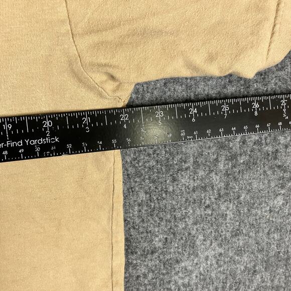 St Kitts West Indies T-Shirt Mens M Tan Monkey Graphic Tourist Tee 100% Cotton - Picture 5 of 8